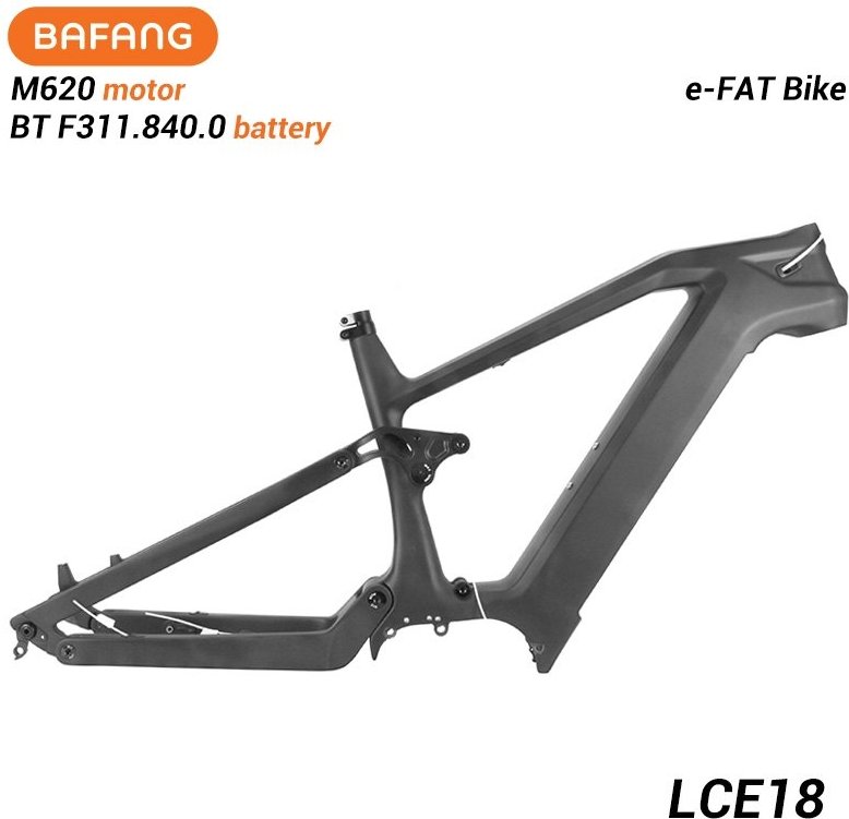New Full Suspension Electric Fat Bike Frame Fit Bafang M620 Motor