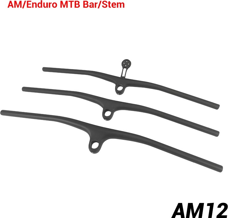 New Integrated Flat MTB Handlebar