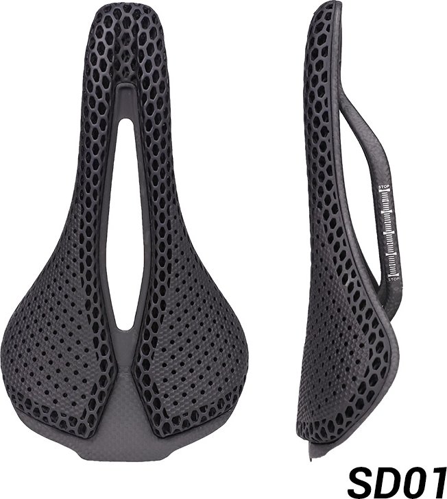 3D Printed Carbon Saddle Ultra Light Carbon Bike Saddle