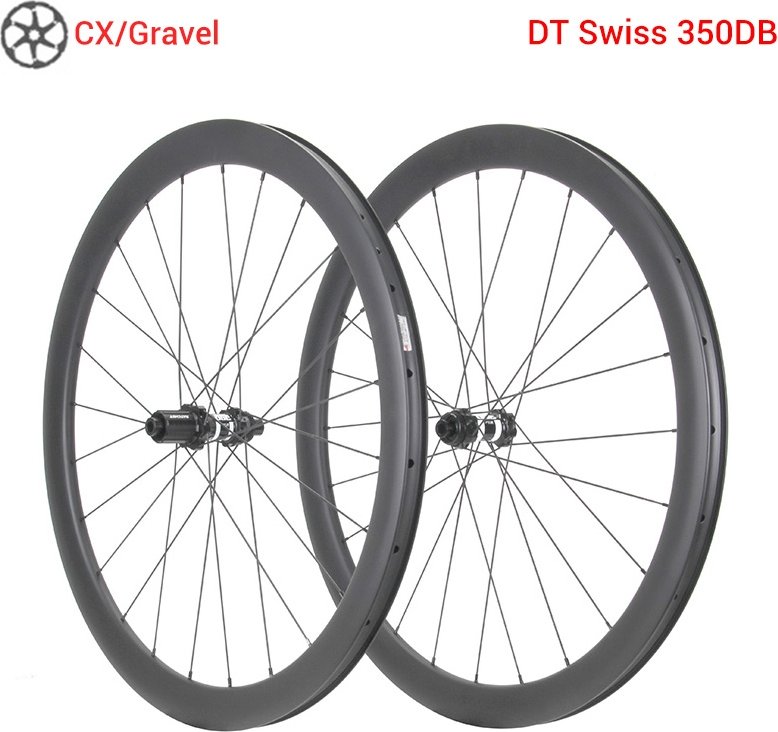 Premium DT350 Gravel Bike Carbon Wheels 700C Tubeless Ready