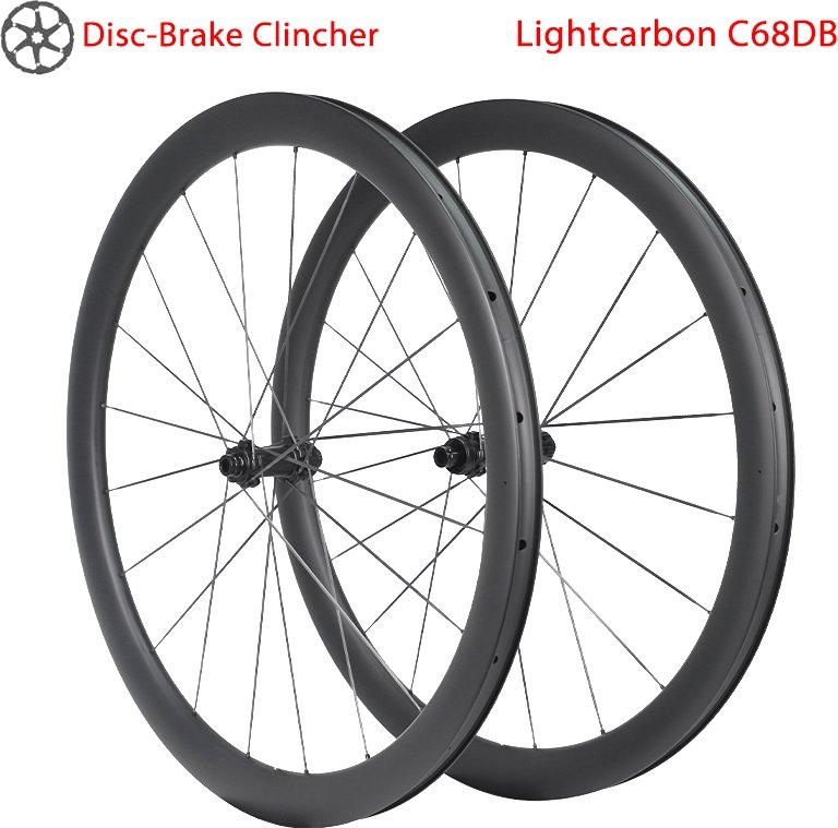Ultra Light And Stiff Road Disc Brake Carbon Wheels With Carbon Spokes