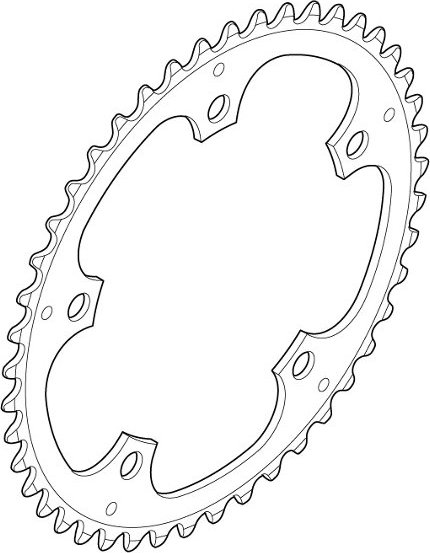 Chainring 45T for FC-S501/FC-S500 Silver