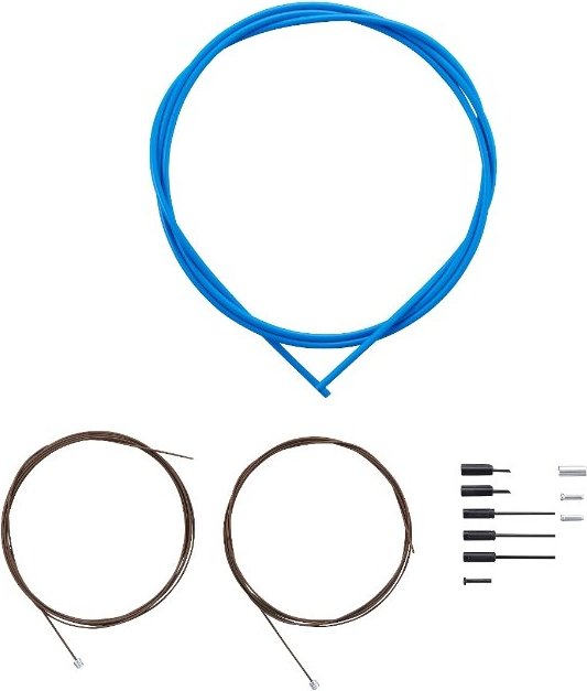 ROAD SHIFTING CABLE SET (POLYMER COATING) Blue