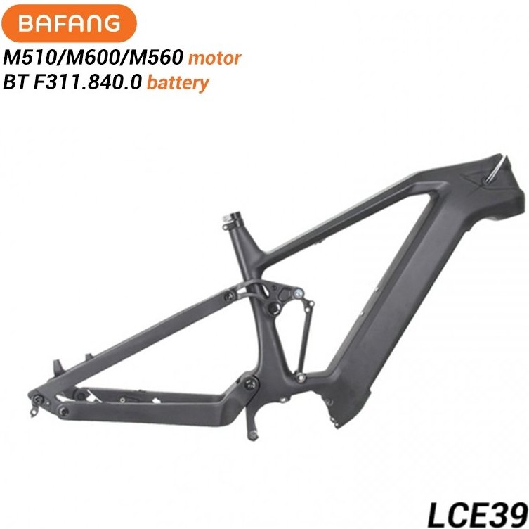 Full Suspension E-MTB Frame Bafang E-Mountain Bike Carbon Frame