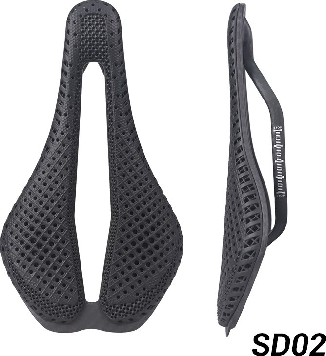 3D Printed Carbon Saddle High-end Ultra Light Bike Seat Carbon