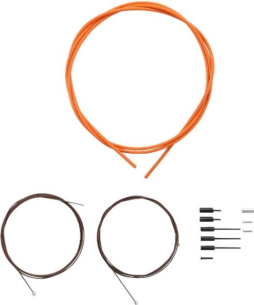 ROAD SHIFTING CABLE SET (POLYMER COATING) Orange