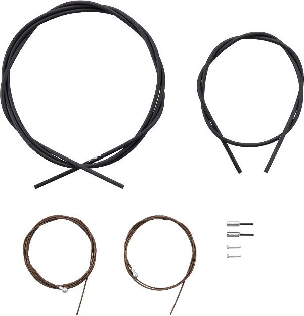 ROAD BRAKE CABLE SET (POLYMER COATING) Black