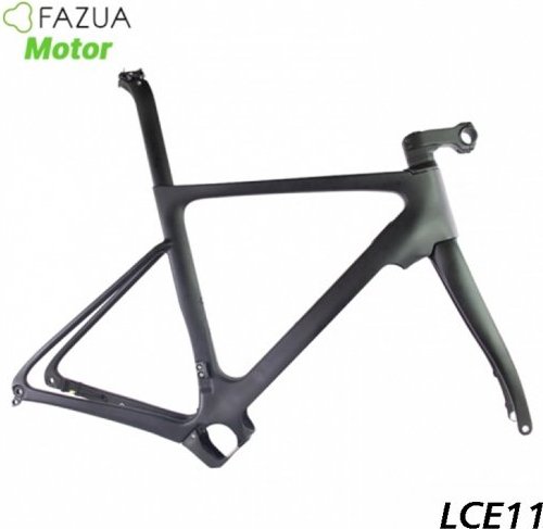 Aerodynamic Carbon Road Disc Brake Ebike Frame