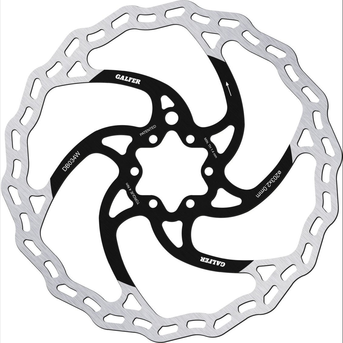 Wave Rotor 203mm 6-Bolt (DB034W)