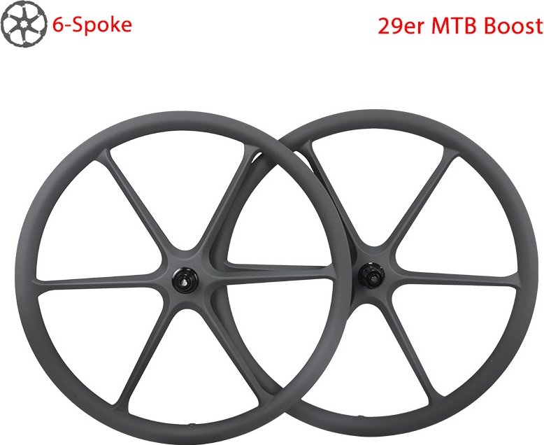6-Spoke Carbon Wheel For 29er Mountain Bikes
