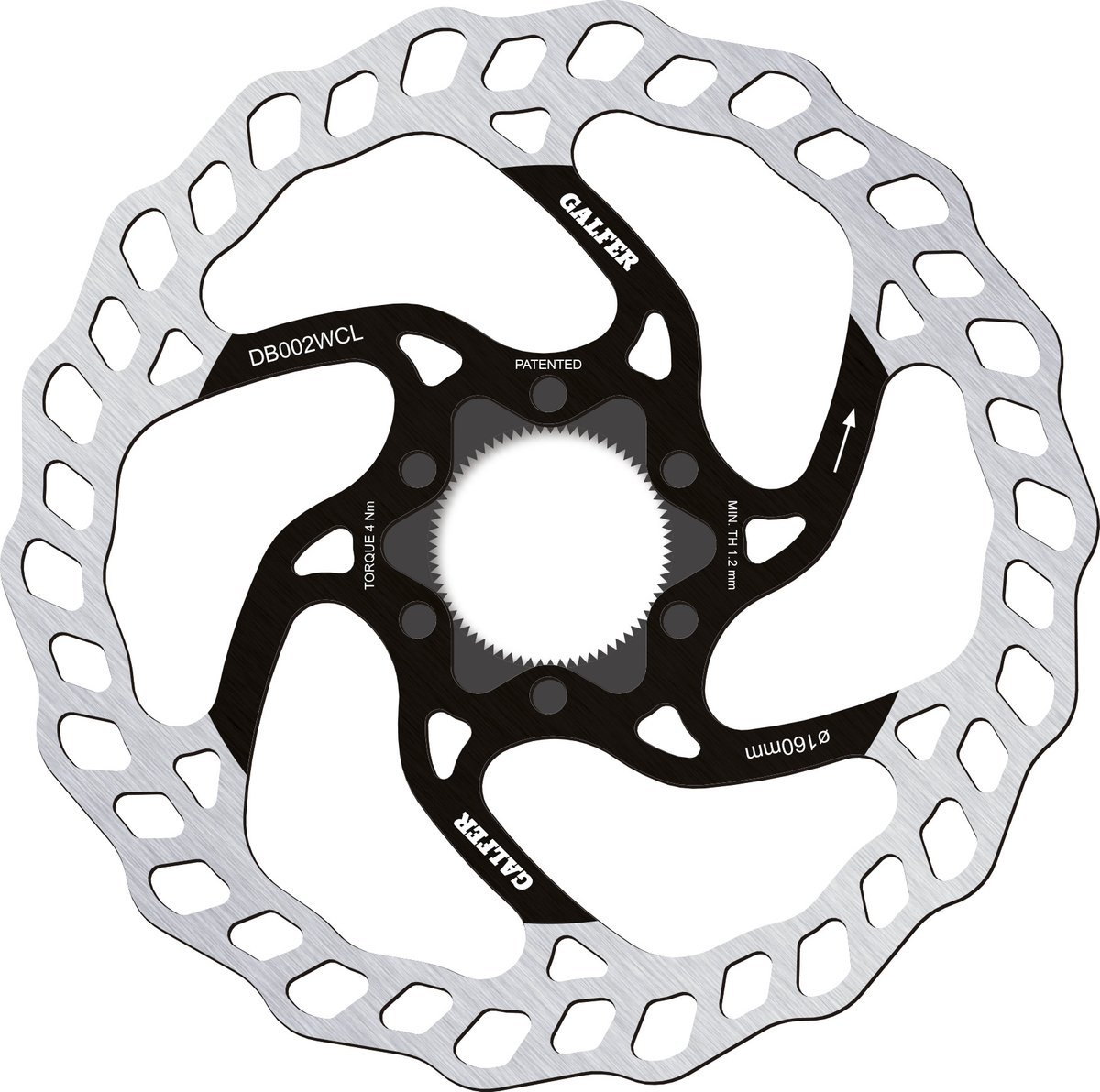 Wave Rotor 160mm Centerlock (DB002WCL)