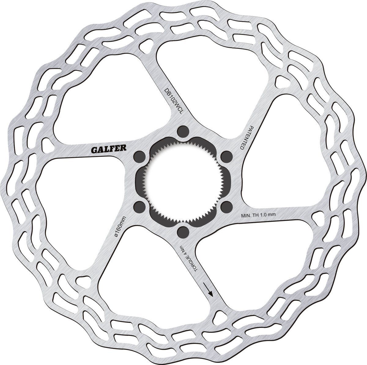 Wave Rotor 160mm Centerlock (DB102WCL)