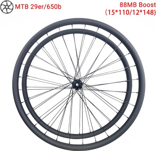 88MB Ratchet System Hub Mountain Bike Wheel ODM Carbon MTB Wheelset