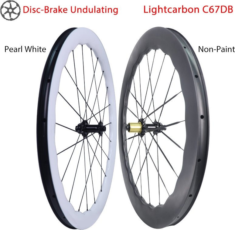 Non-Paint Road Disc Wheels Super Light Full Carbon Spoke Wheels Anti-Scratch