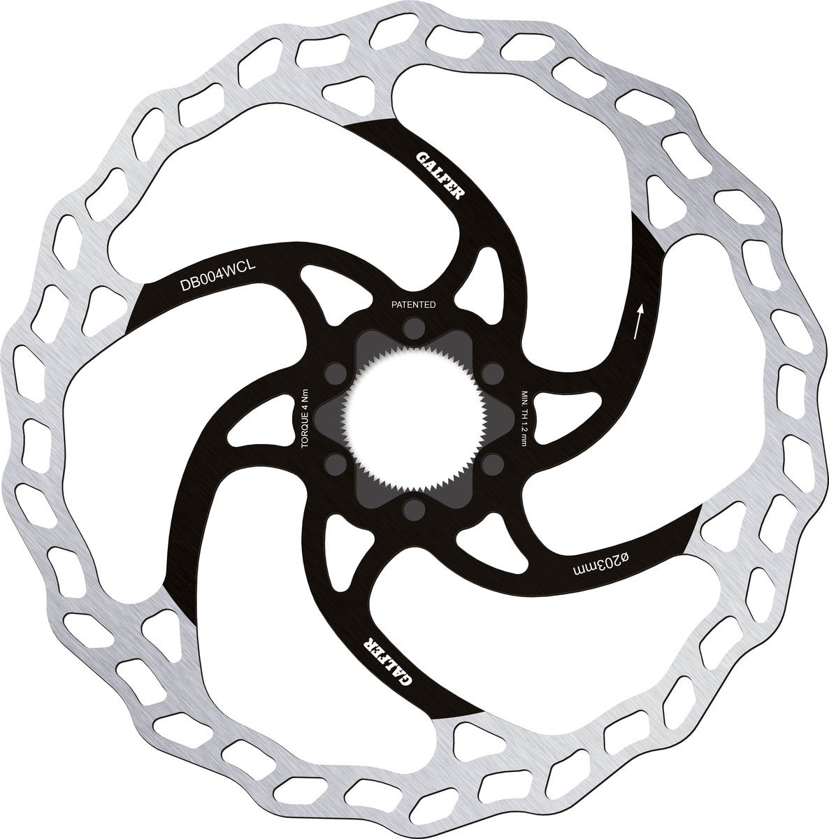 Wave Rotor 203mm Centerlock (DB004WCL)