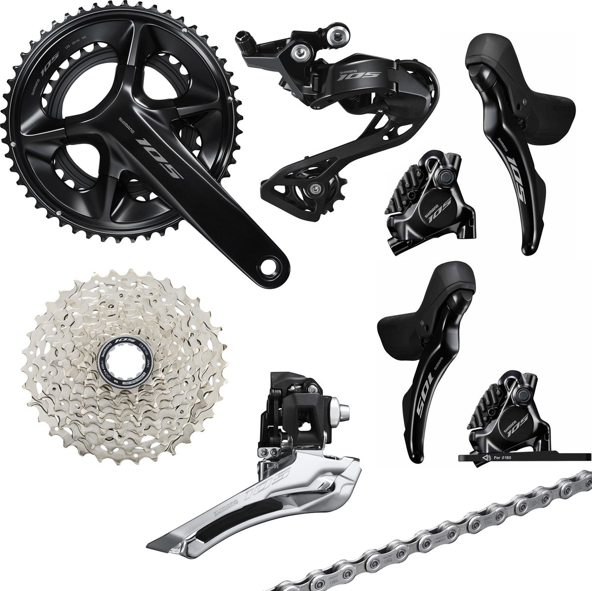 105 R7100 Mechanical Disc Groupset