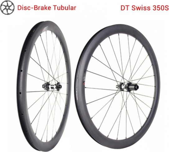 DT350 road bicycle carbon disc brake tubular wheels