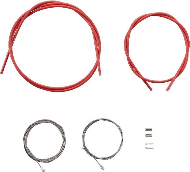 ROAD BRAKE CABLE SET (SIL-TEC COATING) Red