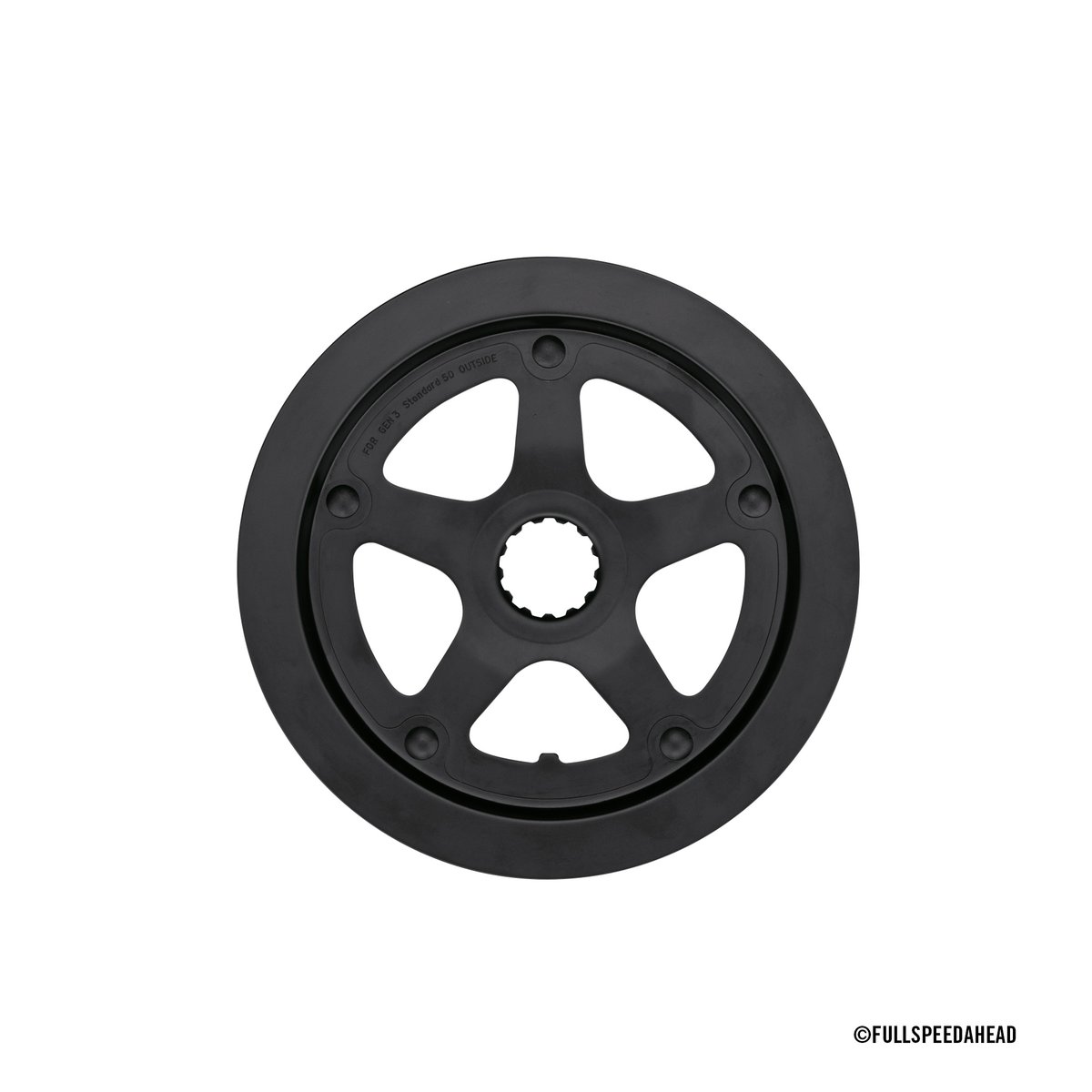 Direct Mount steel chainring with chainguard