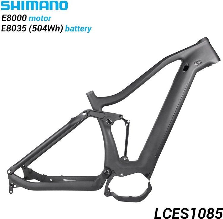 Full suspension Enduro ebike frameset fit for Shimano mid-drive engine