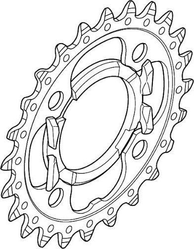 Chainring 24T for FC-T521