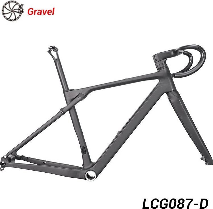 Gravel Frameset With Micro Suspension Downtube Storage Plus Handlebar