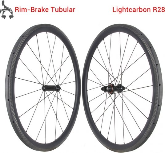 R28 Economical Carbon Tubular Wheel Rim Brake 700C Road Carbon Wheel With Cheap Price