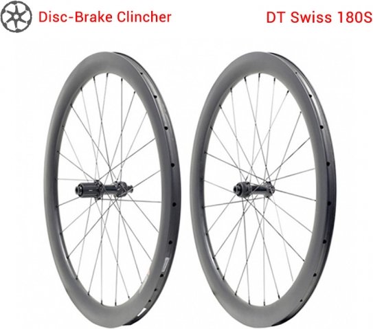 Disc Brake Carbon Road Wheelset With DT180 Hubs