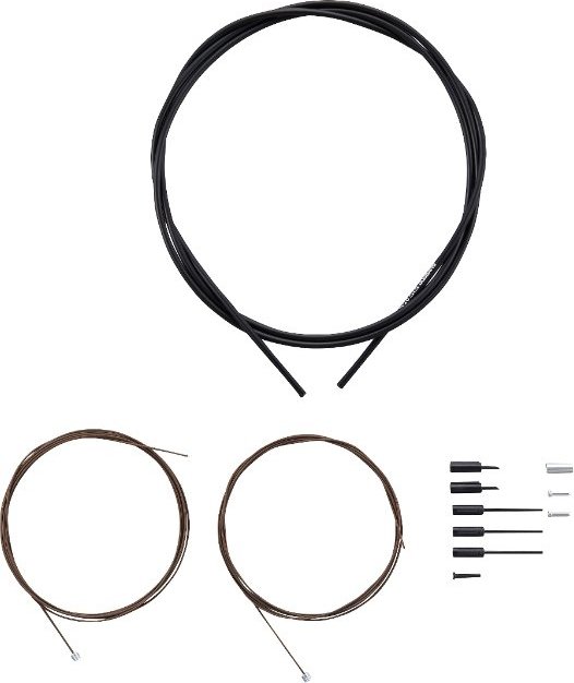 ROAD SHIFTING CABLE SET (POLYMER COATING) Black