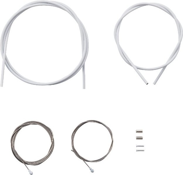 ROAD BRAKE CABLE SET (SIL-TEC COATING) White