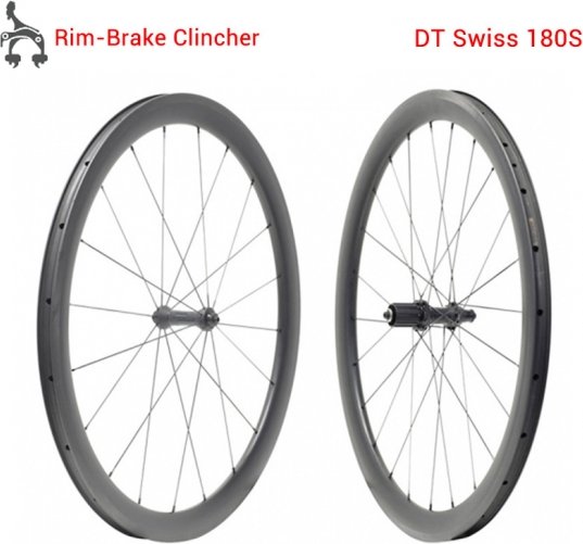 High End Pro Racing DT180S Carbon Road Wheels With DT Swiss 180S Hubs