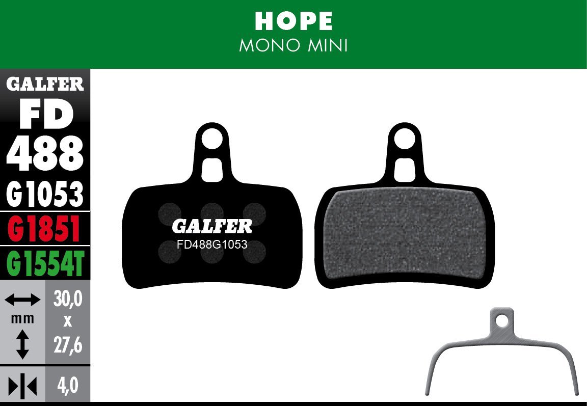 Hope Disc Brake Pads (Performance) (FD488)