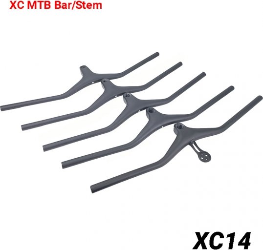 New Carbon MTB Bar Stem Combo For XC