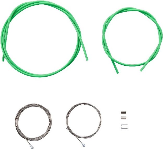 ROAD BRAKE CABLE SET (SIL-TEC COATING) Green