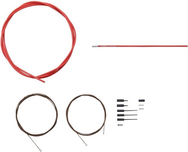 ROAD SHIFTING CABLE SET (POLYMER COATING, OT-RS900) Red