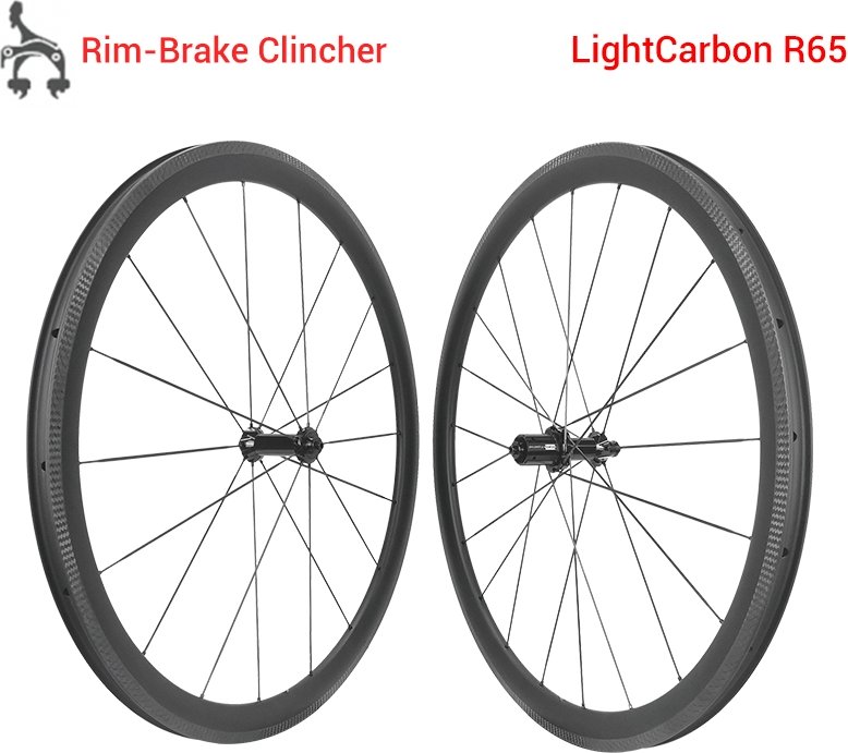 Ultra Light And Stiff Rim Brake Full Carbon Spoke Road Wheelset